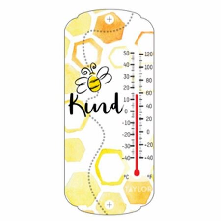 TAYLOR Bee Kind Tube Thermometer Plastic Multicolored 8 in. 5312136